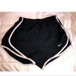 black and white nike shorts (size extra small)